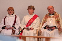 Sr. Úrsúla, Kristín djákni og Sr. Jón A. Hólabiskup