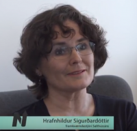 Hrafnhildur Sigurðardóttir. Skjáskot af N4.
