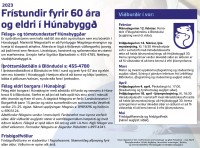 Frístundir fyrir 60 ára og eldri í Húnabyggð